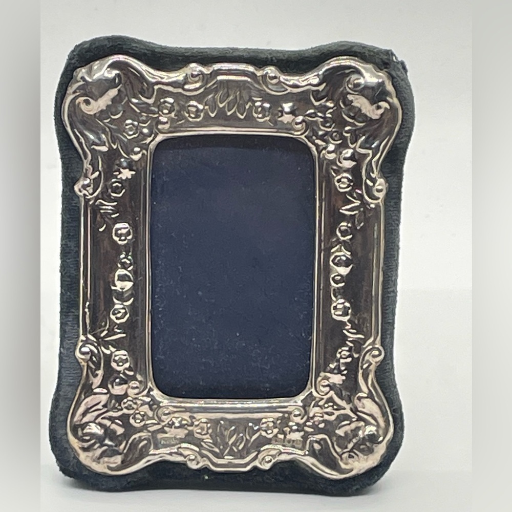 KFL Sterling Silver Repousse Ornate picture 2.75x3.50"